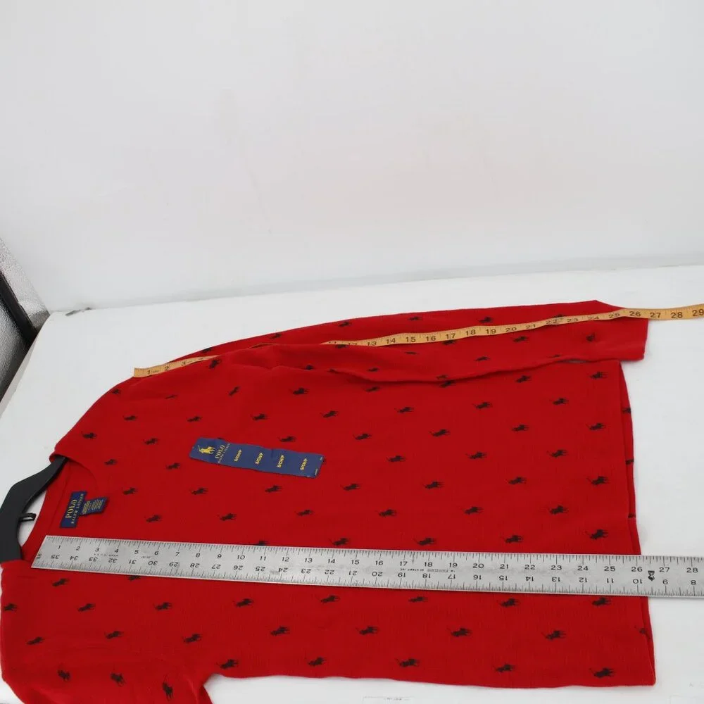 NWT Polo Ralph Lauren Sleepwear Mens Small Pony Thermal Waffle Knit‎ Long Sleeve